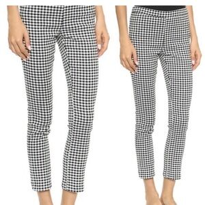 Free People Checkered Skinny Ankle Pants